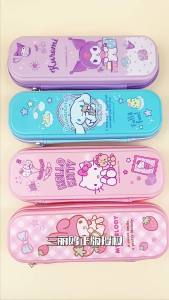 Hộp Bút Sanrio Hai Lớp Dung Tích Lớn Họa Tiết Kuromi Melody Cinnamoroll Bộ Văn Phòng Phẩm Cho Trẻ Em Quà Tặng Mùa Tựu Trường