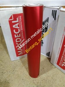 Scotlite motor maroon metalic doff maxdecal (per meter)
