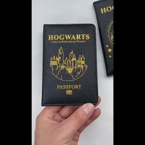 Harry Potter Passport Bag RFID Gryffindor Slytherin Film Card Travel Passport Set Document Bag