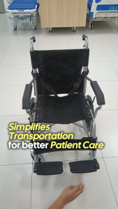 [Same-Day Delivery] 12KG Foldable Ultralight Wheelchair 18 Inch Seat - Kerusi Roda Ringan