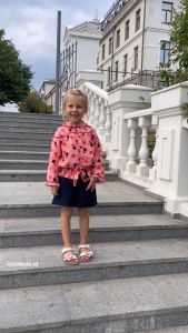 lovedede - Misora Ruffle Muslin Shirt - Kemeja Ruffle Muslin Lengan Panjang Anak Perempuan