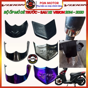 Vision 2021 - 2025 Bộ Ốp Mỏ Dè Trước Sau Vân Carbon Inox Titan ( giá 1 cặp)