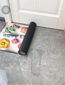 kkl stae 3D Print Door Mat Super Absorbent Anti-slip Floor Mat Home Carpet Bathroom Kitchen Mat Quick Drying