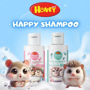 แชมพูอาบน้ำสำหรับสัตว์เลี้ยงขนาดเล็ก HAPPY SHAMPOO by HONEY PETZ