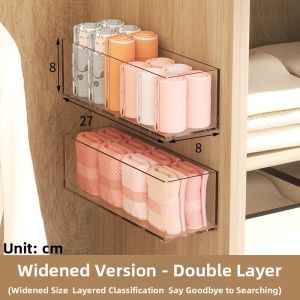 Wall-mounted Underwear Socks Organizer