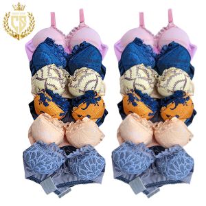 Bra Wanita Motif Brukat Renda Busa Tipis Tanpa Kawat Busui