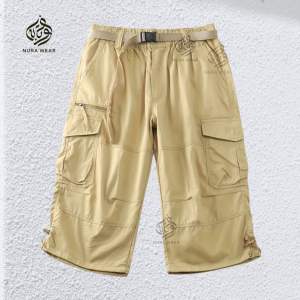 3Q Short Pant Cotton Cargo – Men’s Casual Comfortable Multi Pocket Shorts
