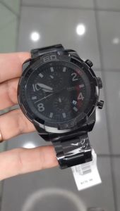 Jam Tangan Fossil FS-5712 / FS5712 Bronson Chronograph Black Stainless