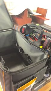 TOUGHBUILT STACKTECH Black Polyester 11" Zippered Compact Tool Bag Tote TB-B1-S-60C