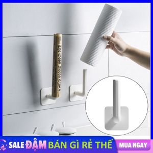 Móc treo giấy vệ sinh giấy lau bếp khăn tay.. Móc treo Chữ L đa năng - Móc Nhựa Chữ L treo nhà tắm - nhà bếp