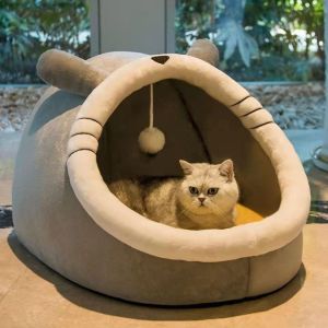 [Low Price] Cat Bed Removable Washable Pet Nest for Dog House Indoor Cat Cage Foldable Cartoon Pet Bed