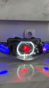 Lampu Depan Shogun 125 Old Lama Custome Biled Billed Matrix X1 dan Sen Running