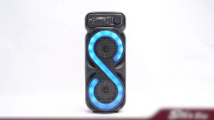 【Vodool Auto Center】 Bluetooth-Compatible Speaker Portable Boombox with RGB Light Outdoor Speaker Remote Control Wireless Speaker High Volume for Outdoor Camping