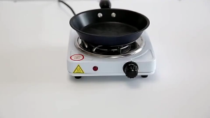 (Baolikai) Hot Plate Electric Single Cooking Stove 1000W Single Burner Portable Electric
