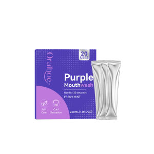 oralhoe | Purple‑Tinted Fresh‑Breath Mouthwash Mildly Gentle Oral Cleansing for Refreshingly Daily Dental Care Suitable for All People