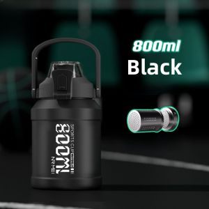 Large Capacity 3L 5L Stainless Steel Insulated Water Bottle Mens Outdoor Portable Straw Cold Beverage Preservation Cup Jug