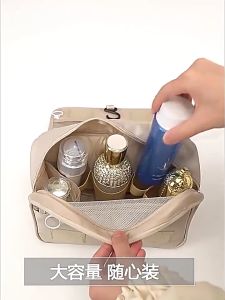 Túi đựng đồ TRAVEL có móc treoTúi đựng mỹ phẩmđồ trang điểm du lịch vải gấp gọn và có thể treo được nhiều ngăn