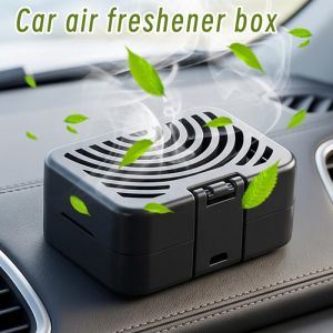 Hollow Breathable Aromatherapy Box Flip-Top Soap Dish For Car Kitchen Bathroom Scented Empty Box Air Freshener Box