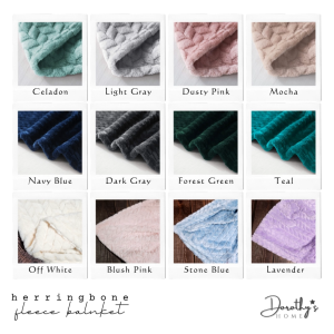 Queen Size Herringbone / Wheat Design Velvet Soft  Flannel Fleece Blanket | Dorothys Home