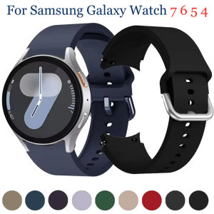 Silicone Strap For Samsung Galaxy Watch 4/5 40mm/44mm 5 Pro 45mm Band No Gap Bracelet Belt For Watch 4 Classic 46mm/42mm Correa