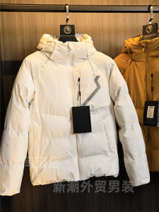 High-End Mens Thickened Warm Cotton Jacket Fashionable Bread Style C Cotton Fill Loose Fit Urban Style Hooded Coat