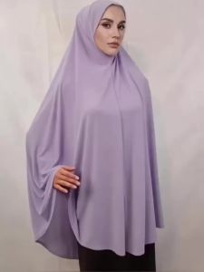 Fashion Muslim Hijab Scarf Oversize 120X110CM Khimar Islam Headscarf Hijab Femme Musulman Jersey Turban