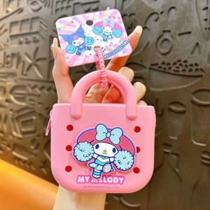 Sanrio | Genuine Sanrio Kitty Kuromi Melody Cartoon Bracelet Keychain Wallet Earphone Bag Pendant Charm Phone Anti-lost Wrist Strap Chain