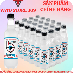 Nước tăng lực BANG energy cool boost hương kẹo white gummy bear chai 350ml