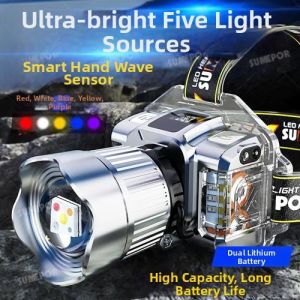 BAIXITANG | Multi-Color Light Induction Zoom Headlamp