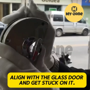 Myzone Glass Door Lock 10-12mm with Keys for Home Hotel Bathroom 304 Stainless Steel Double Bolts