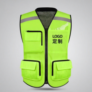 MAM-safety | Breathable Mesh High Visibility Safety Vest Multiple Pockets Customizable