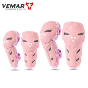 VEMAR Kids Motorcycle Anti-Fall Motocross Elbow Knee Pads Child Motorbike Off-Road Dirt Bike ATV Children Elbow Guard Knee Brace