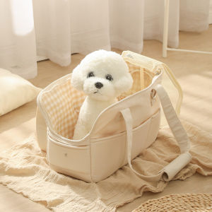 Korean Fashion Portable Cat Bag Dog Carrier Acrossbody Pet One Shoulder Backpack Ventilate Cattery