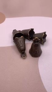 5Pcs Brass Bell Small Vintage Feng Shui Bell Buddhism Bells for DIY Home Garden Good Luck