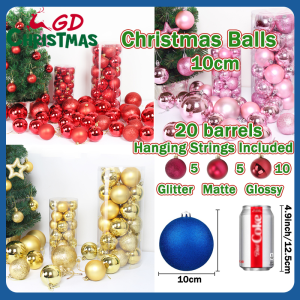 GD Christmas 10cm Christmas Balls Christmas Tree Decorations Xmas Christmas Year Gift