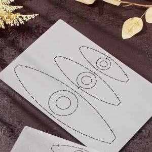 YOMDID 1pc Handmade DIY Patchwork Pattern Tracing Tool Circular Bag Patchwork Template DIY Spherical Bag Quilting Template