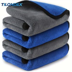 TILONDEX 1PC Dual-Sided Super Absorbent Microfiber Car Cleaning Towel - Auto Drying Cloth for Vehicle