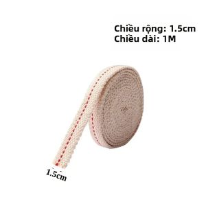 Bấc Đèn Dầu 1-45m/cuộn Bấc Bông Dệt Dẹt 10/12/15/20mm Dùng Làm Nến