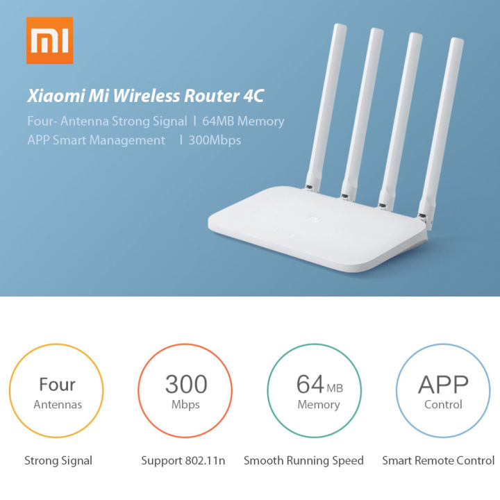 Xiaomi Router 4A 4c gigabit wireless high-speed intelligent WIFI dual ...