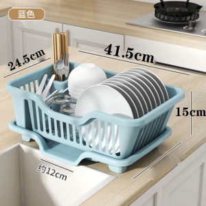 Kitchen Drain Rack Dish Plate Storage Holder Home Utensils Countertop Bowl Chopsticks Water Filtering Organizer
