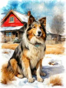 Huacan 5D Diamond Painting Pet Dog Portrait DIY Full Drill Diamond Embroidery Home Wall Decoration Childrens Gift