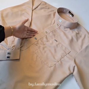 MAQBUL: Jubah Pria Remaja Gamis Muslim Model Lengan Manset Panjang