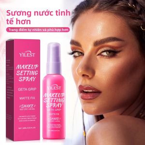 Sơn Xịt Giữ Lớp Trang Điểm Chống Thấm Nước Tạo Lớp Nền Bóng Mượt Kiềm Dầu Không Dính Lâu Trôi Có Tác Dụng Chống Nắng