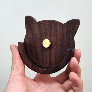 Giá Để Đồ Bằng Gỗ Tay Cầm Cà Phê Kiểu Ý Gắn Tường Bằng Gỗ Óc Chó Dễ Thương Cho Đồ Dùng Nhà Bếp Phụ Kiện Cà Phê Không Cần Đục Lỗ