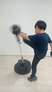 GSports อุปกรณ์ซ้อมชกมวยแบบตั้งพื้น GS-732G (ฐานเติมทรายได้เท่านั้น) สีดำ 1 คู่ ชุดชกมวยพร้อมนวมชก Punching Station แถมฟรี