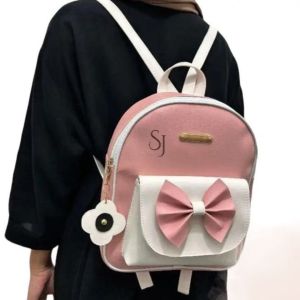 VANIA Tas Ransel Wanita Mini Plat Fashionable Korean Stylish Bahan Kulit Sintetis Miniso Resleting Tali Panjang Gantungan Kulit Gratis