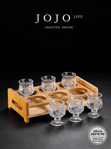 Durable Household Glass Wine Cups Set
