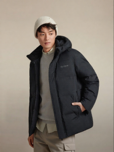 BOSIDENG | Removable Hood Short Thermal Windproof Jacket