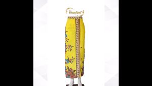 กระโปรงผ้าปาเต๊ะทรงป้ายหน้า งานสั่งตัด ตัดใหม่ตามไซส์ของลูกค้า