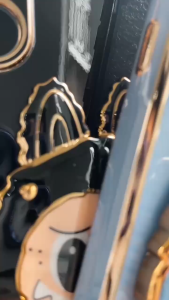 Casing Oppo A5 Pro A3 A3x A3 Pro A18 A38 Labubu Mirror Stand Premium Silicon Plating Free Lanyard